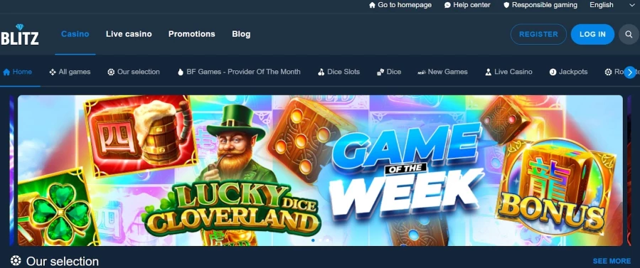 Blitz Casino De evolutie